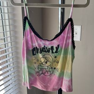 Omighty Tie Dye Tank with Stickers